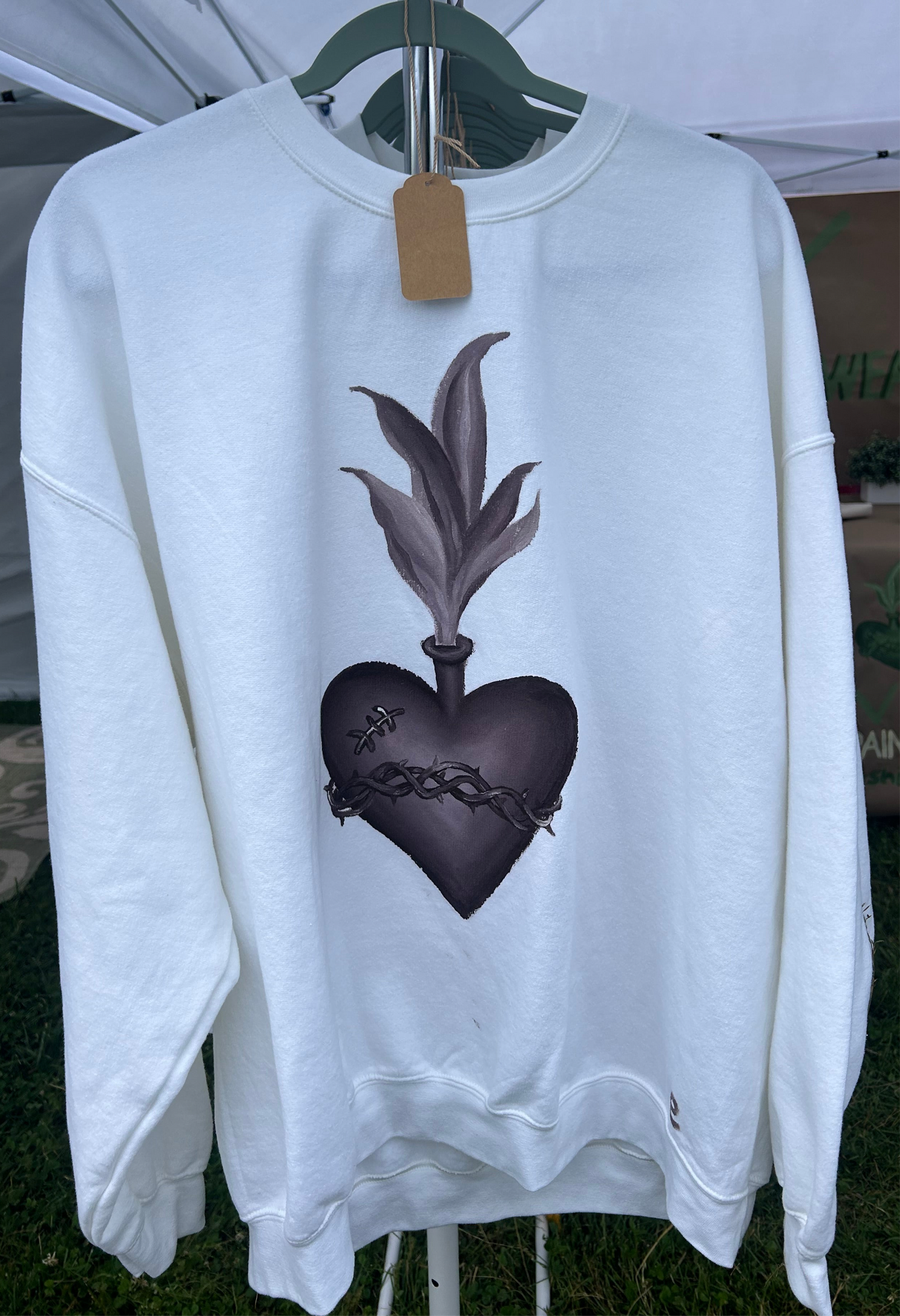 Steel-Purple Sacred Heart Sweatshirt