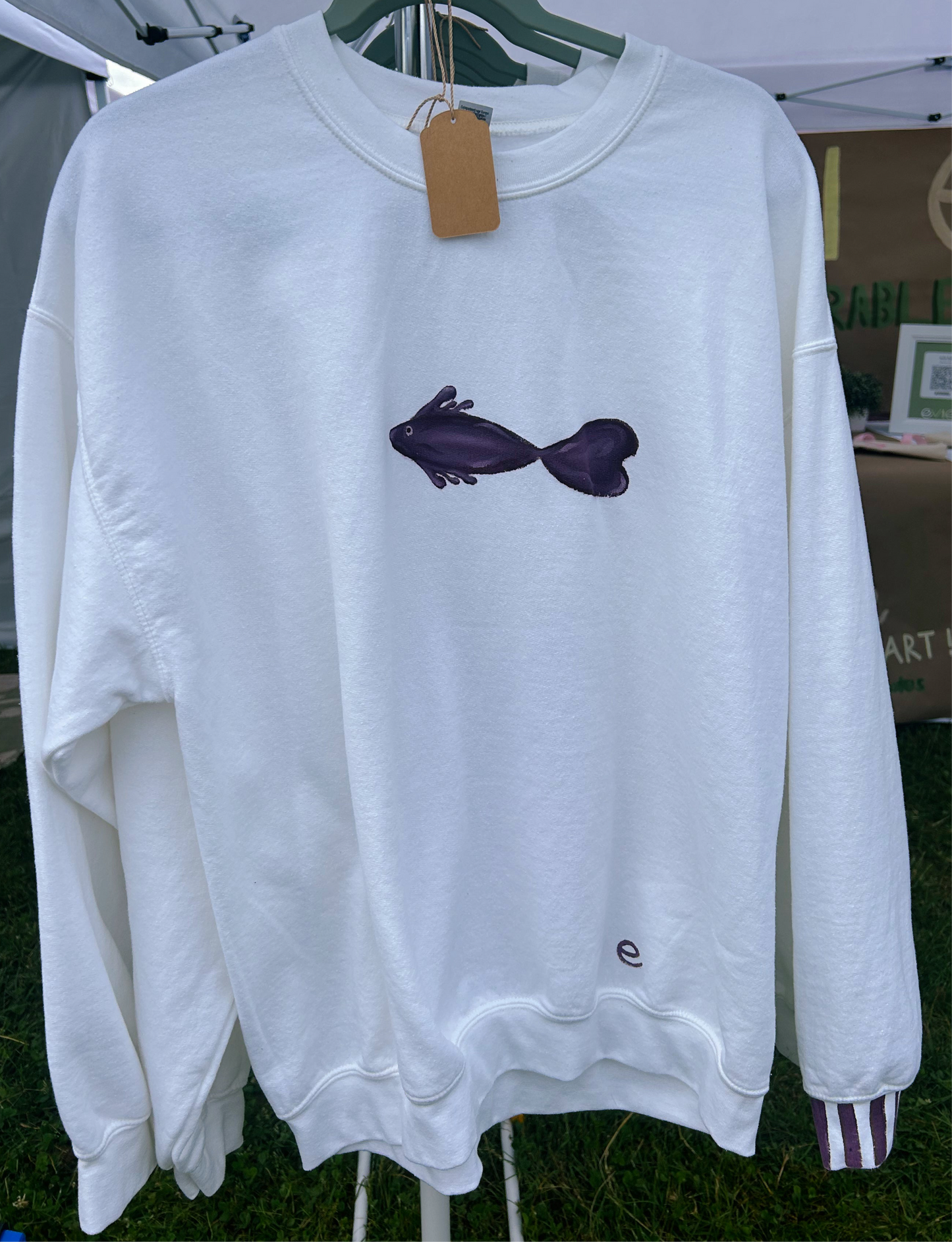 Purple Small Fish Sweatshirt