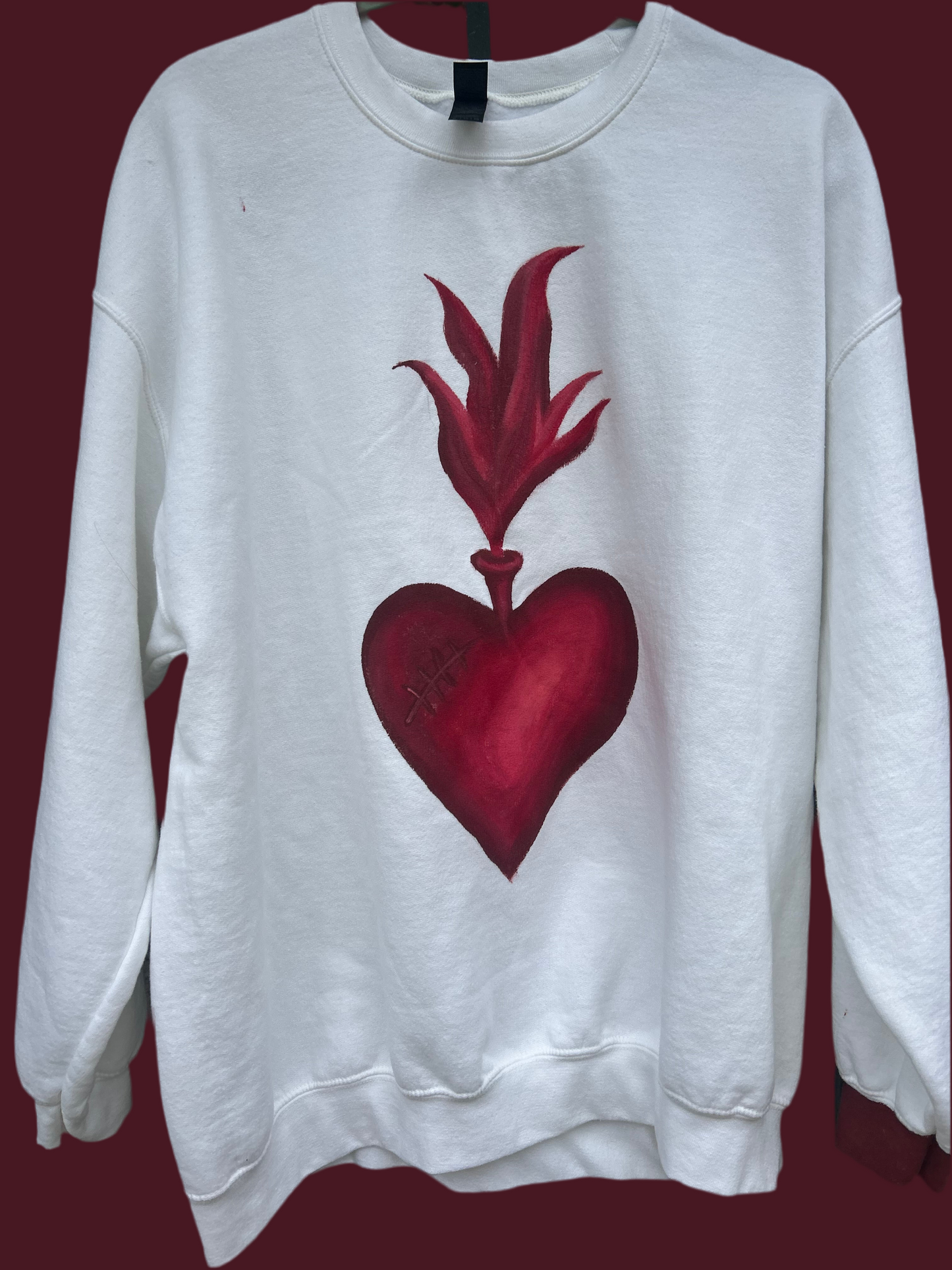 Red Sacred Heart Sweatshirt
