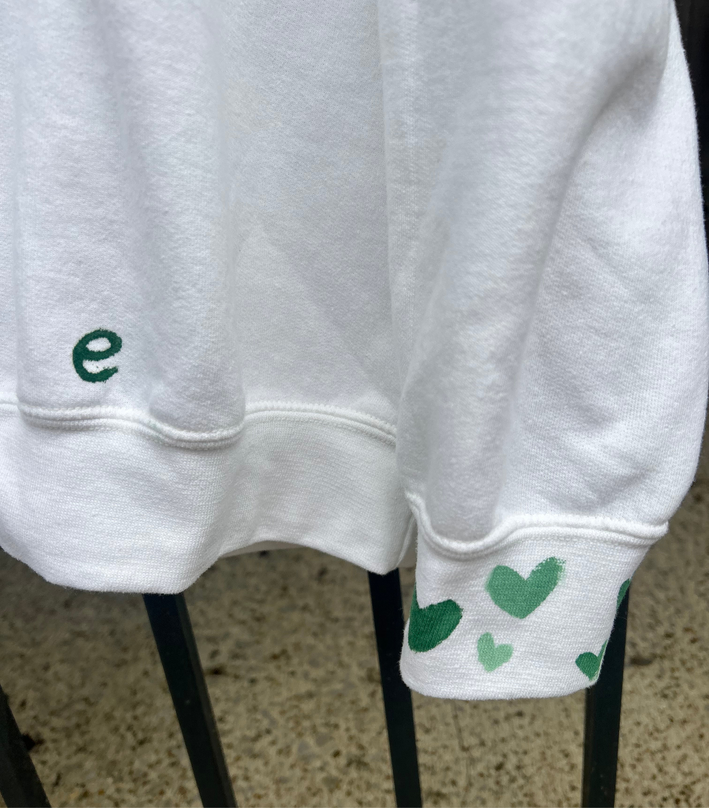 Dark-Green Small Sacred Heart Sweatshirt