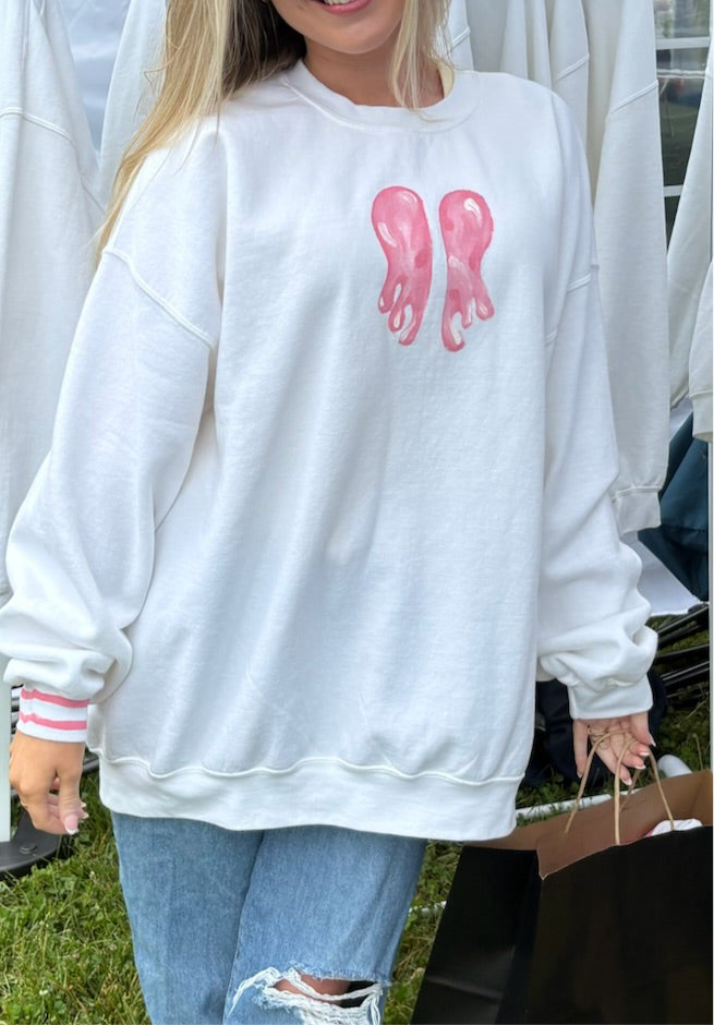 Custom Small Design Hand-Painted Sweatshirt