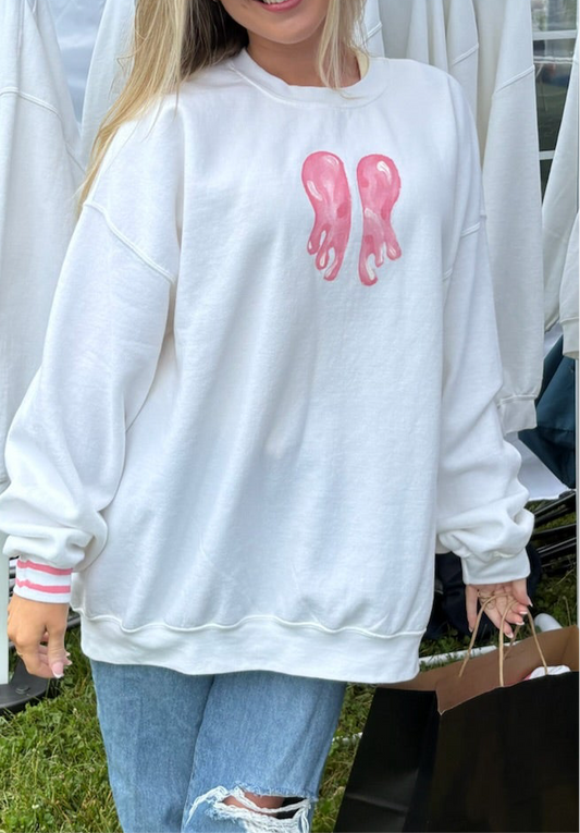 Custom Small Design Hand-Painted Sweatshirt