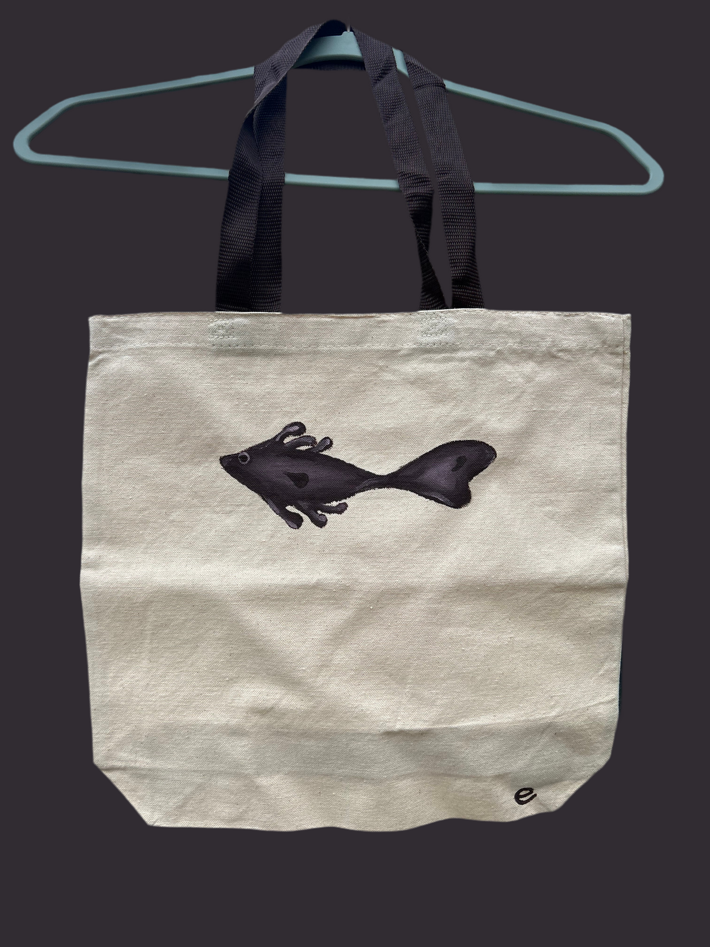 Brown Fish Tote Bag