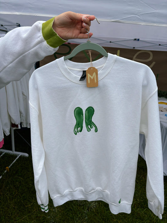 Green Angel Wings Sweatshirt